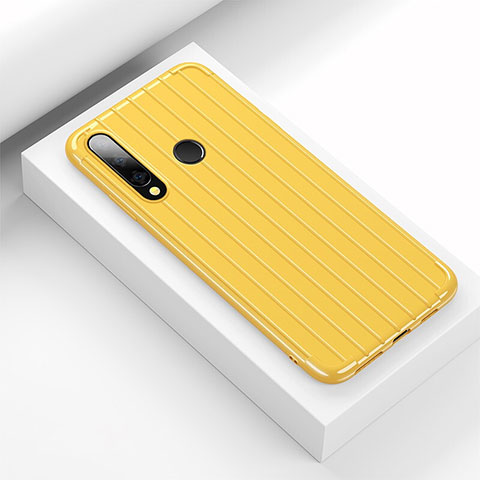 Funda Silicona Carcasa Goma Line C01 para Huawei Honor 20E Amarillo