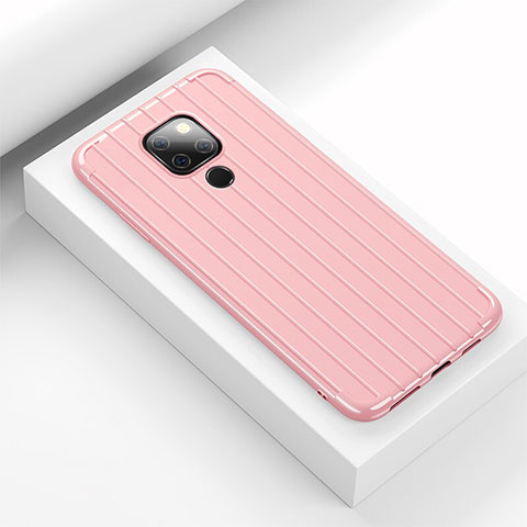 Funda Silicona Carcasa Goma Line C01 para Huawei Mate 20 Rosa