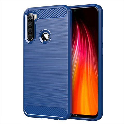 Funda Silicona Carcasa Goma Line C01 para Xiaomi Redmi Note 8T Azul