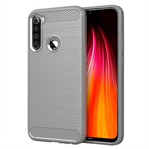 Funda Silicona Carcasa Goma Line C01 para Xiaomi Redmi Note 8T Plata