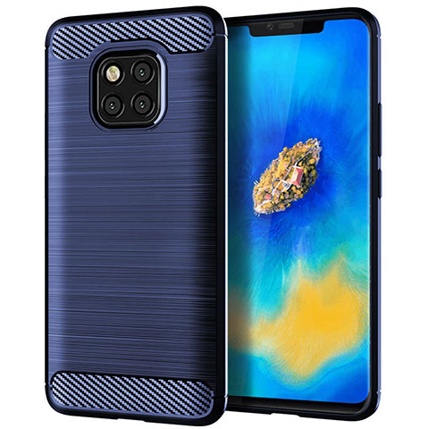 Funda Silicona Carcasa Goma Line C02 para Huawei Mate 20 Pro Azul