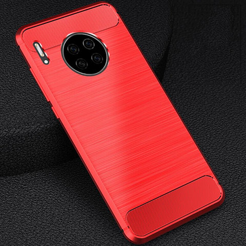 Funda Silicona Carcasa Goma Line C02 para Huawei Mate 30 Rojo