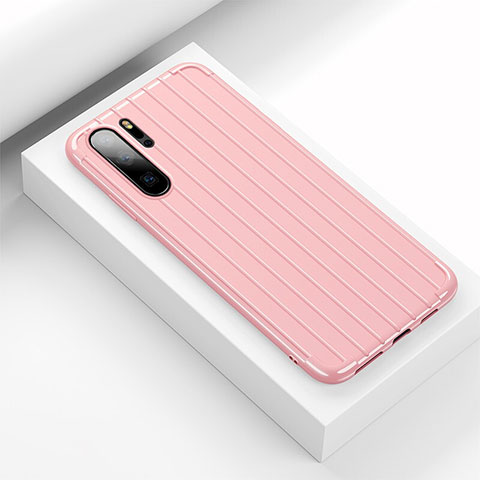 Funda Silicona Carcasa Goma Line C02 para Huawei P30 Pro Rosa