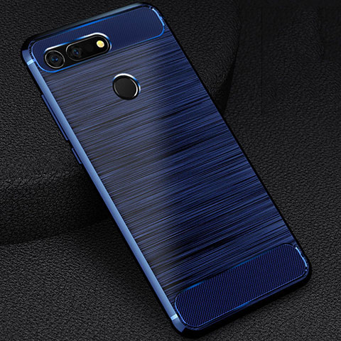 Funda Silicona Carcasa Goma Line C03 para Huawei Honor View 20 Azul