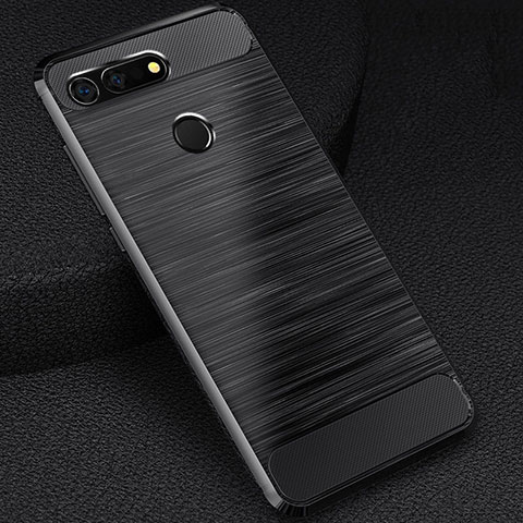 Funda Silicona Carcasa Goma Line C03 para Huawei Honor View 20 Negro