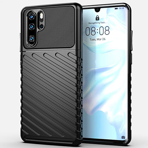 Funda Silicona Carcasa Goma Line C03 para Huawei P30 Pro New Edition Negro