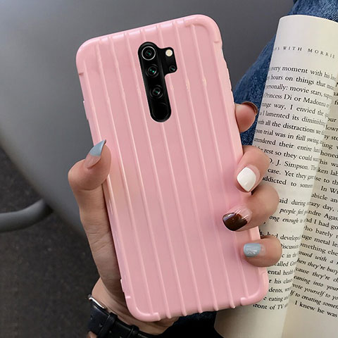 Funda Silicona Carcasa Goma Line C04 para Xiaomi Redmi Note 8 Pro Rosa