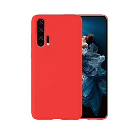 Funda Silicona Carcasa Goma Line C07 para Huawei Honor 20 Pro Rojo