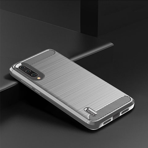 Funda Silicona Carcasa Goma Line C08 para Xiaomi Mi A3 Plata