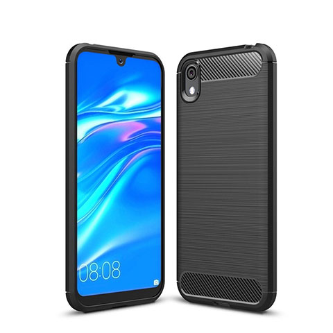 Funda Silicona Carcasa Goma Line para Huawei Enjoy 8S Negro