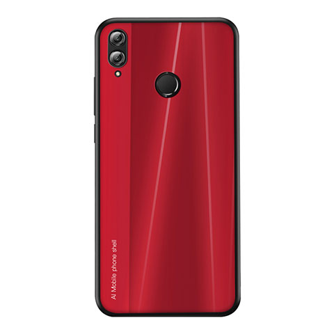 Funda Silicona Carcasa Goma Line para Huawei Honor View 10 Lite Rojo