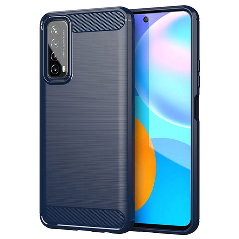 Funda Silicona Carcasa Goma Line para Huawei P Smart (2021) Azul