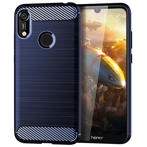 Funda Silicona Carcasa Goma Line para Huawei Y6 Prime (2019) Azul