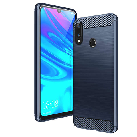 Funda Silicona Carcasa Goma Line para Huawei Y7 (2019) Azul