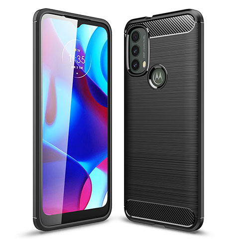 Funda Silicona Carcasa Goma Line para Motorola Moto E40 Negro