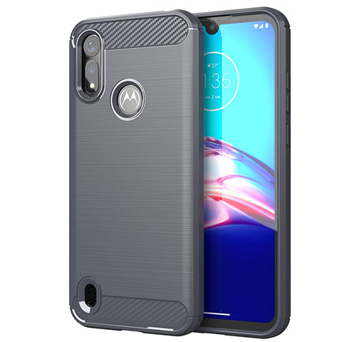 Funda Silicona Carcasa Goma Line para Motorola Moto E6s (2020) Gris