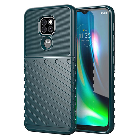 Funda Silicona Carcasa Goma Line para Motorola Moto G9 Play Verde