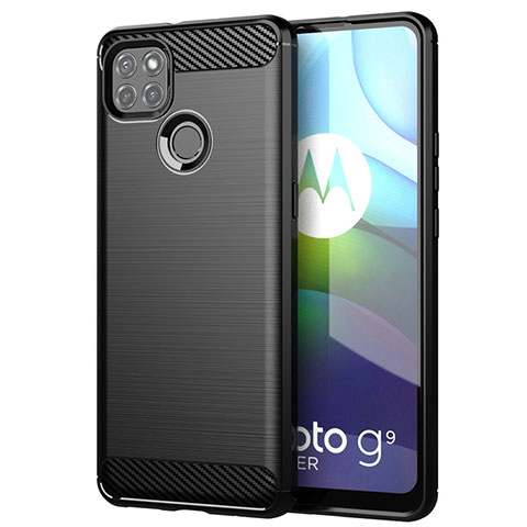 Funda Silicona Carcasa Goma Line para Motorola Moto G9 Power Negro