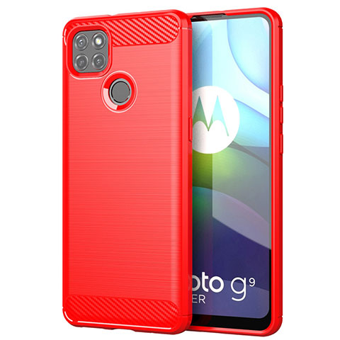 Funda Silicona Carcasa Goma Line para Motorola Moto G9 Power Rojo