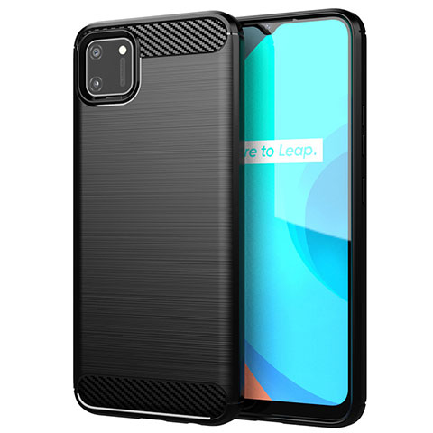 Funda Silicona Carcasa Goma Line para Realme C11 Negro