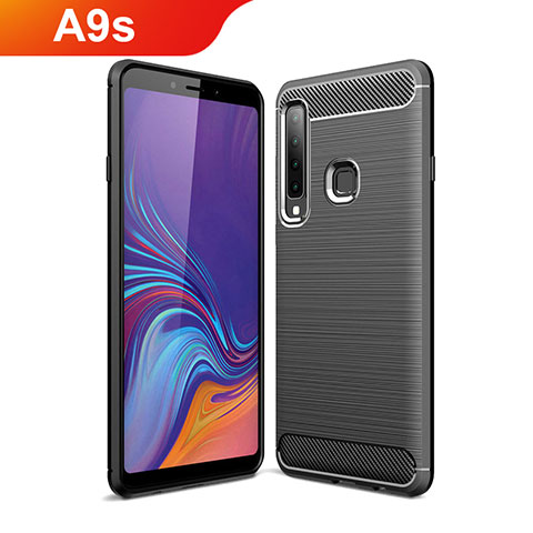 Funda Silicona Carcasa Goma Line para Samsung Galaxy A9s Negro