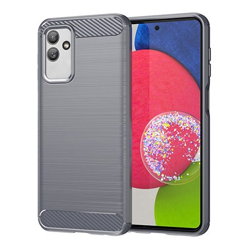 Funda Silicona Carcasa Goma Line para Samsung Galaxy M13 5G Gris