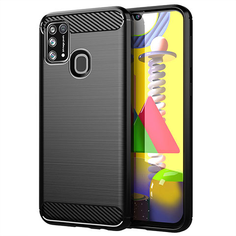 Funda Silicona Carcasa Goma Line para Samsung Galaxy M31 Prime Edition Negro