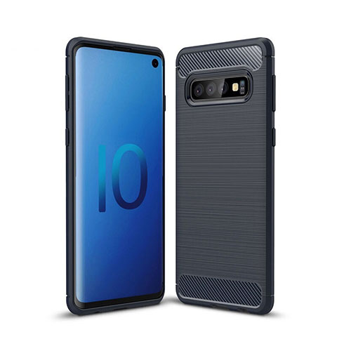 Funda Silicona Carcasa Goma Line para Samsung Galaxy S10 5G Azul