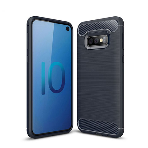 Funda Silicona Carcasa Goma Line para Samsung Galaxy S10e Azul