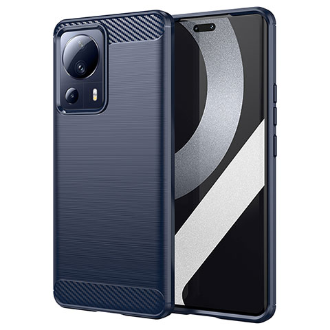 Funda Silicona Carcasa Goma Line para Xiaomi Mi 13 Lite 5G Azul