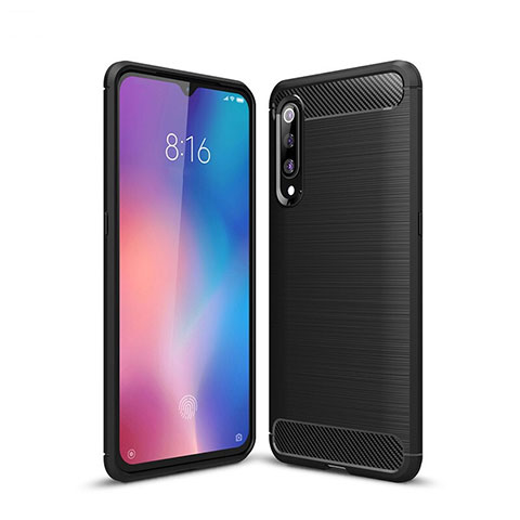 Funda Silicona Carcasa Goma Line para Xiaomi Mi 9 Lite Negro