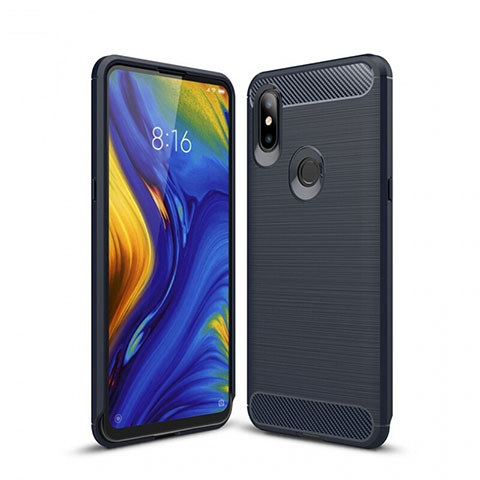 Funda Silicona Carcasa Goma Line para Xiaomi Mi Mix 3 Azul