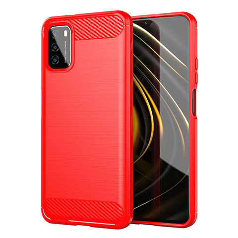 Funda Silicona Carcasa Goma Line para Xiaomi Poco M3 Rojo