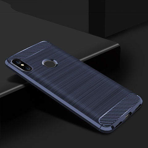 Funda Silicona Carcasa Goma Line para Xiaomi Redmi 6 Pro Azul