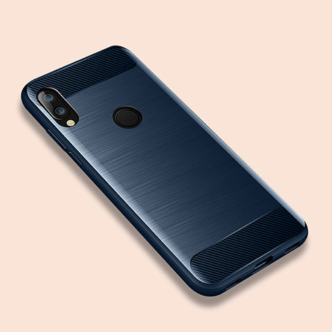 Funda Silicona Carcasa Goma Line para Xiaomi Redmi Note 7 Azul