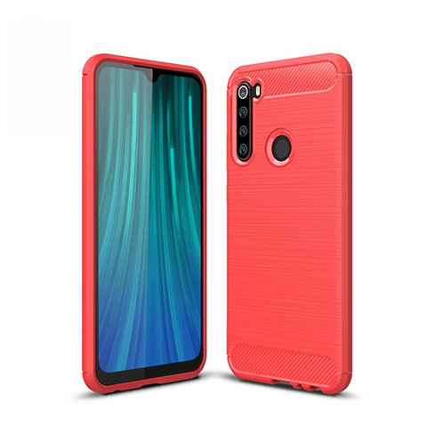 Funda Silicona Carcasa Goma Line para Xiaomi Redmi Note 8 Rojo