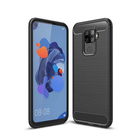 Funda Silicona Carcasa Goma Line S01 para Huawei Nova 5z Negro