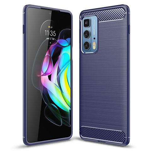 Funda Silicona Carcasa Goma Line S01 para Motorola Moto Edge S Pro 5G Azul