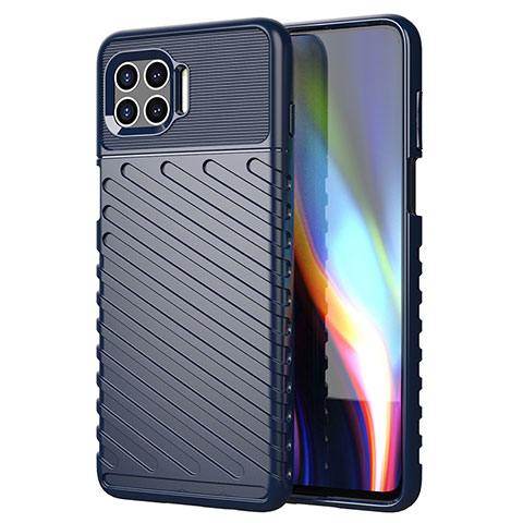 Funda Silicona Carcasa Goma Line S01 para Motorola Moto One 5G Azul