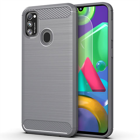 Funda Silicona Carcasa Goma Line S01 para Samsung Galaxy M30s Gris