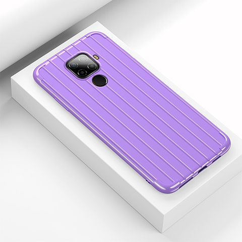 Funda Silicona Carcasa Goma Line S03 para Huawei Mate 30 Lite Morado