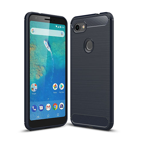 Funda Silicona Carcasa Goma Line WL1 para Google Pixel 3a XL Azul