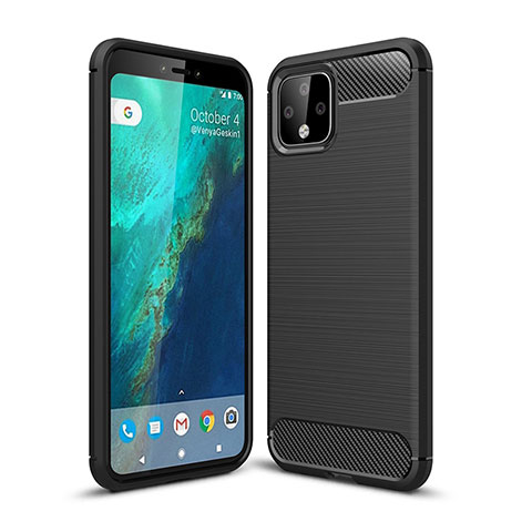 Funda Silicona Carcasa Goma Line WL1 para Google Pixel 4 XL Negro