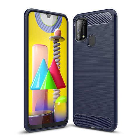 Funda Silicona Carcasa Goma Line WL1 para Samsung Galaxy M31 Azul