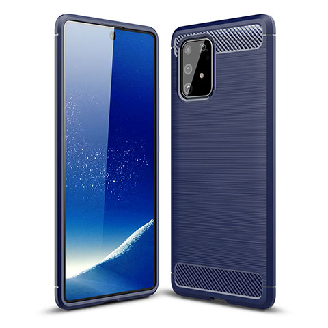 Funda Silicona Carcasa Goma Line WL1 para Samsung Galaxy S10 Lite Azul