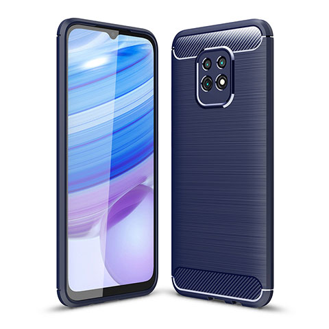 Funda Silicona Carcasa Goma Line WL1 para Xiaomi Redmi 10X Pro 5G Azul