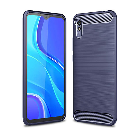 Funda Silicona Carcasa Goma Line WL1 para Xiaomi Redmi 9AT Azul