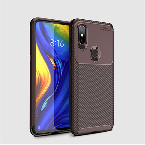 Funda Silicona Carcasa Goma Twill A01 para Xiaomi Mi Mix 3 Marron