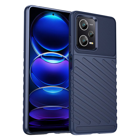 Funda Silicona Carcasa Goma Twill MF1 para Xiaomi Redmi Note 12 Pro 5G Azul