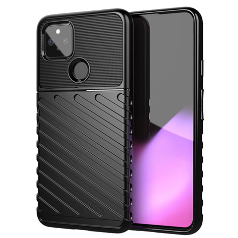 Funda Silicona Carcasa Goma Twill para Google Pixel 4a 5G Negro